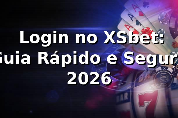 ⭐ Login no XSbet: Guia Rápido e Seguro 2026